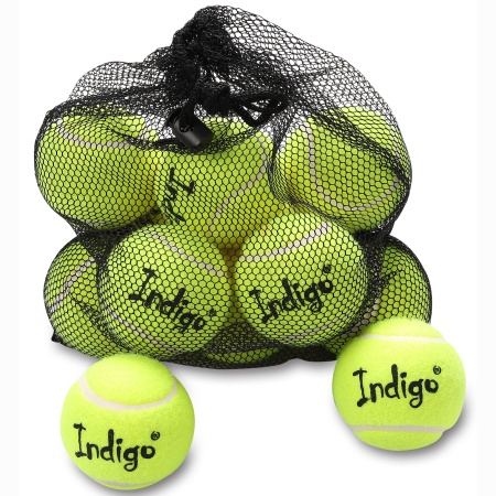 Купить Мяч для большого тенниса Indigo (12 шт в сетке) начальный уровень в Белове 